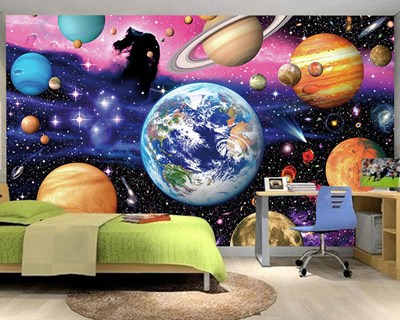 Planeten-thema behang