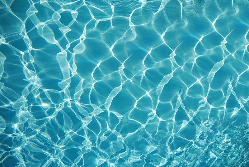 Blauw zwembadwater-achtig behang