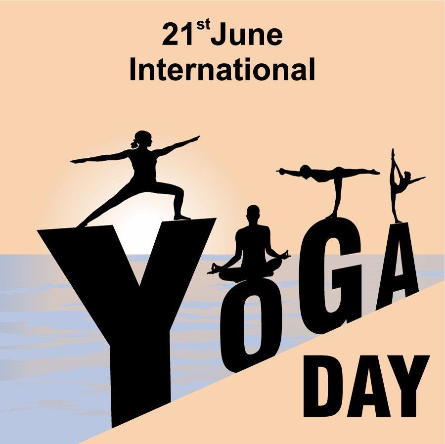 Yoga-thema behang