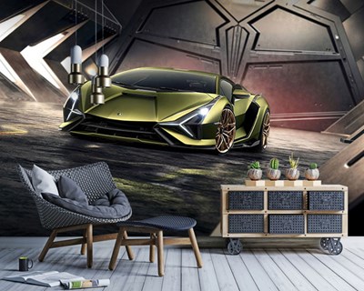 Lamborghini-merk autobehang