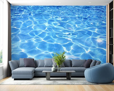 Zwembadwater-thema behang