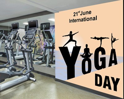 Yoga-thema behang