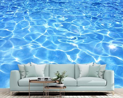 Zwembadwater-thema behang