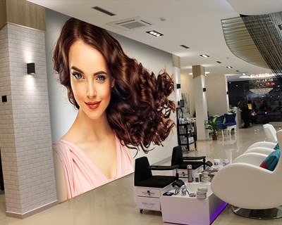 Wandbekleding voor dameskapsalons