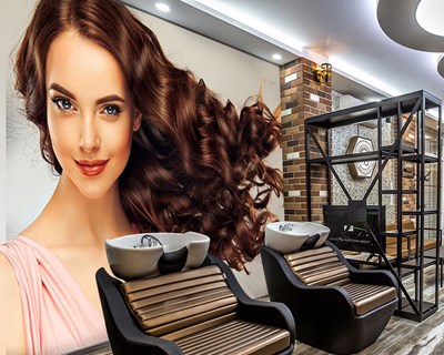 Wandbekleding voor dameskapsalons