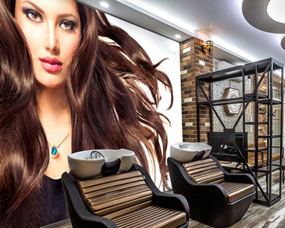 Behang voor dameskapsalons