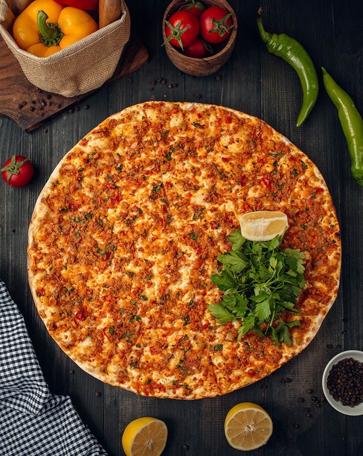 Turkish Lahmacun-thema behang