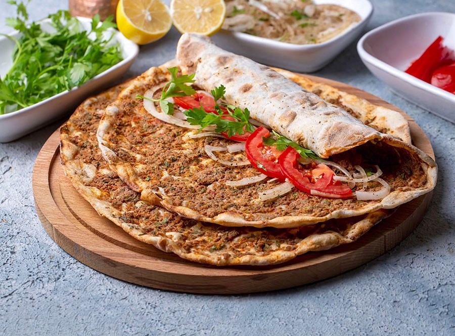Lahmacun Presentatie Thematische Behang