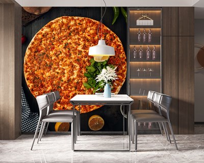 Turkish Lahmacun-thema behang