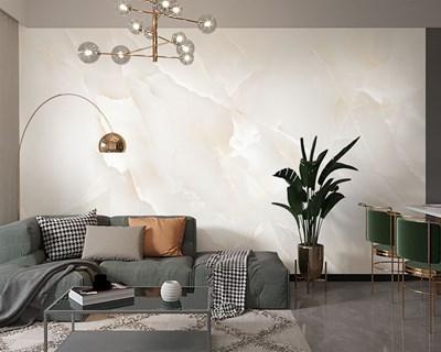 Wit Onyx Marmer Textuur Behang