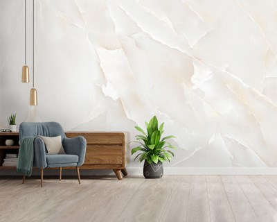 Wit Onyx Marmer Textuur Behang