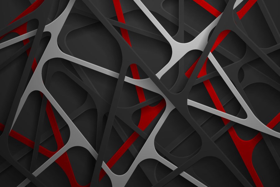 Geometrisch ontwerp kantoorbehang