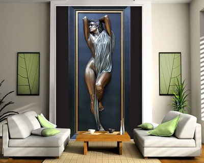 Reliëf Vrouw Beeld Behang