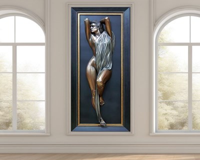 Reliëf Vrouw Beeld Behang