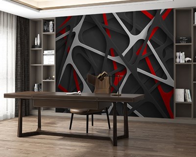 Geometrisch ontwerp kantoorbehang