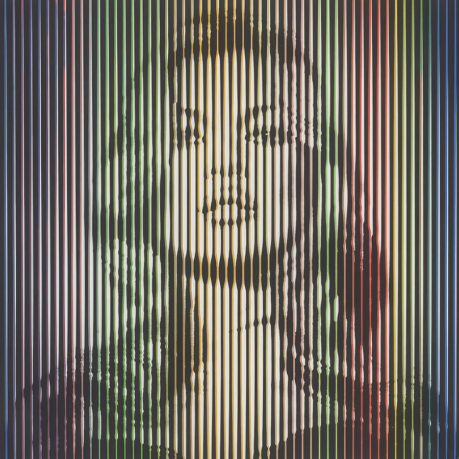Optische illusiebehang voor vrouwen