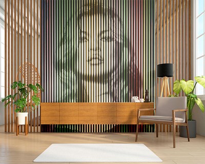 Optische illusiebehang voor vrouwen