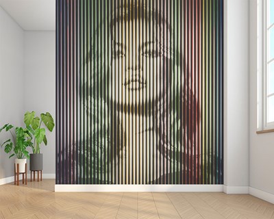 Optische illusiebehang voor vrouwen