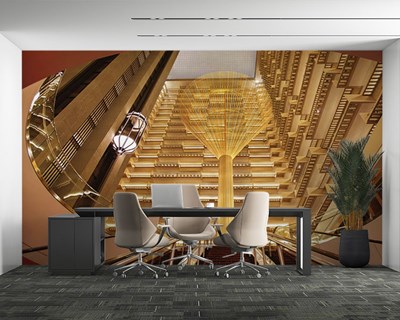 Lift-thema behang