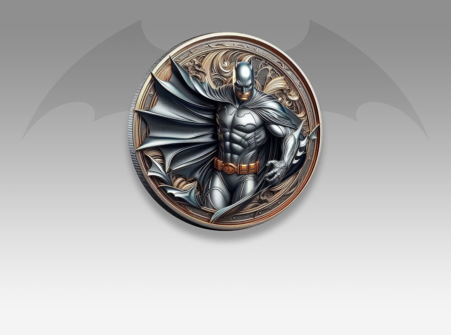 Medaille met Batman-thema behang 