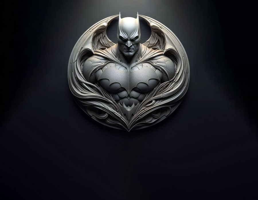 3D Batman-beeld Behang