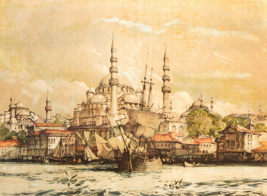 Oude Istanbul Hagia Sophia Wallpaper with a View