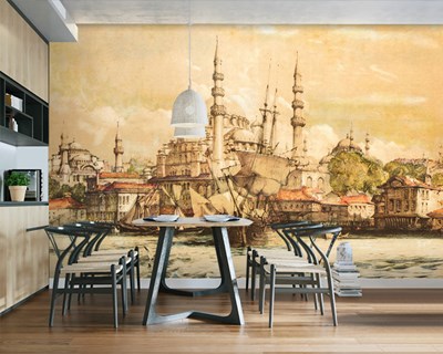 Oude Istanbul Hagia Sophia Wallpaper with a View