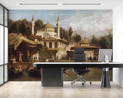 Het leven in Istanbul tijdens het Ottomaanse tijdperk Behang