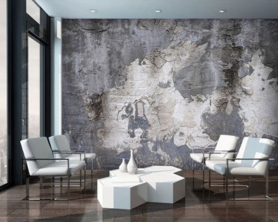 Pleisterwerk afgebroken muur Textuur vloerbehang 