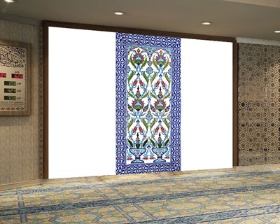 Bloemenpatroon tegelbehang 