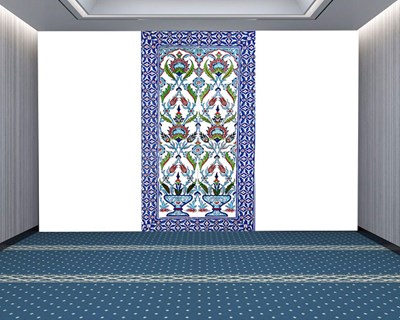 Bloemenpatroon tegelbehang 