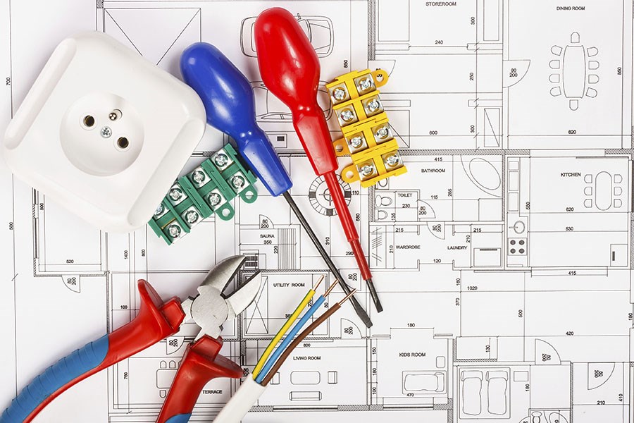 Techniek en elektrische apparaten Behang 