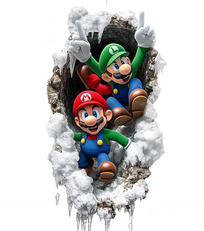 Mario Luigi-thema behang