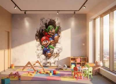 Mario Luigi-thema behang