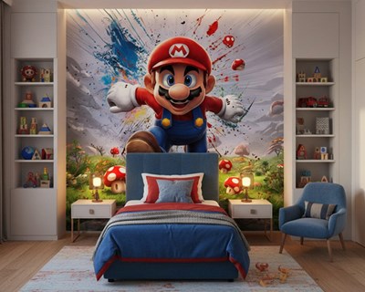 Super Mario Action-thema behang
