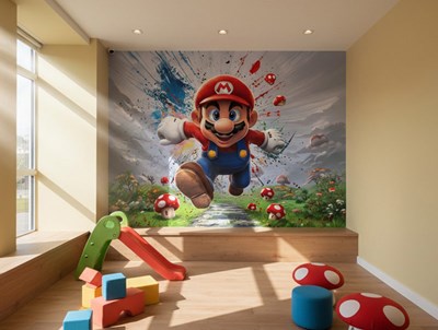 Super Mario Action-thema behang