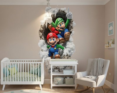 Mario Luigi-thema behang