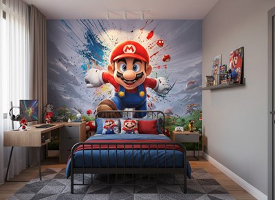 Super Mario Action-thema behang