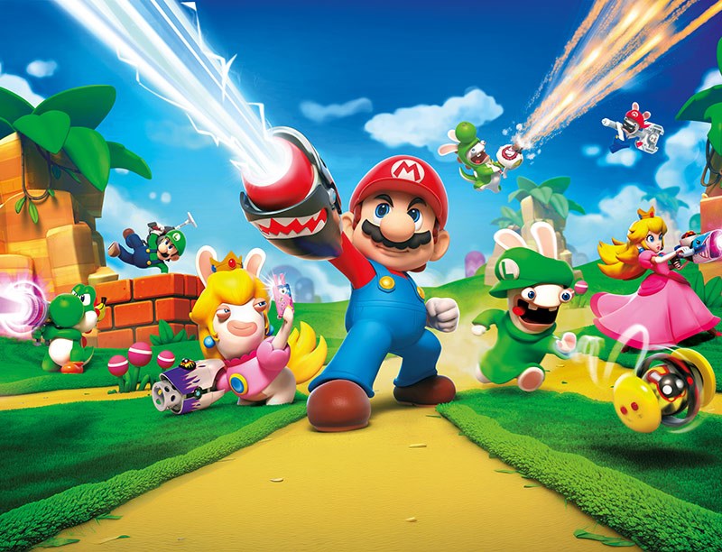 3D Mario-thema behang