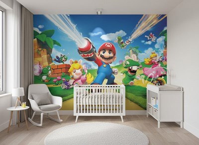 3D Mario-thema behang