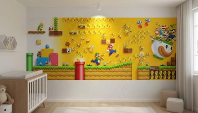 Super Mario Gouden Avontuur Behang