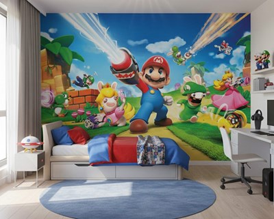 3D Mario-thema behang