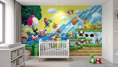 Super Mario World-thema behang