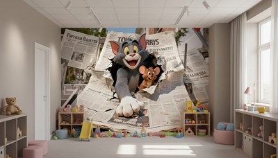 Tom en Jerry  Thema behang