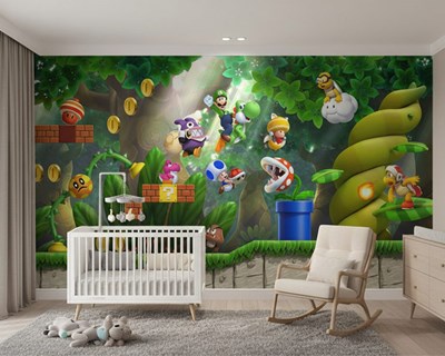 Super Mario Bosavontuur Behang