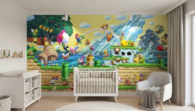 Super Mario-themaatische achtergronden