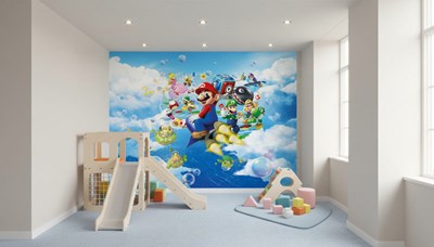 Super Mario Vliegavontuur Behang