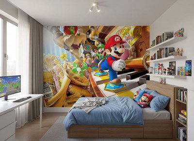 Super Mario Avonturenwereld Behang