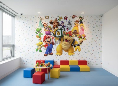 Super Mario en zijn vrienden thema behang