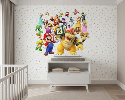 Super Mario en zijn vrienden thema behang